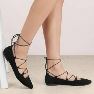 Chinese Laundry Endless Summer black suede flats